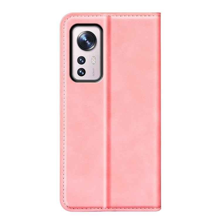 For Xiaomi 12 Pro Retro-skin Magnetic Suction Leather Phone Case