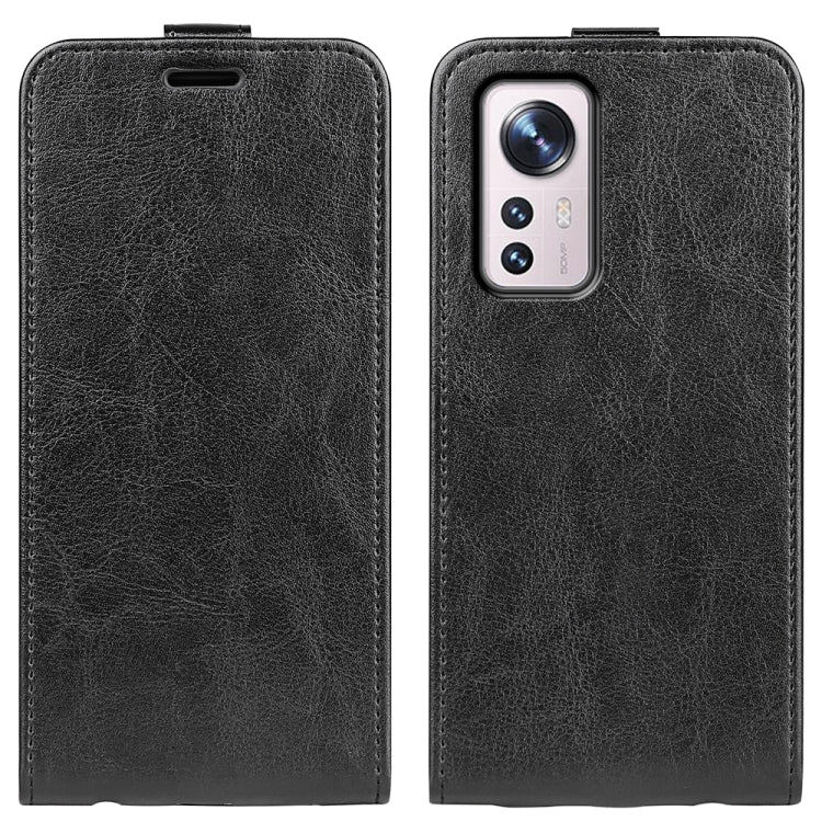 For  Xiaomi 12 Pro R64 Texture Vertical Flip Leather Phone Case