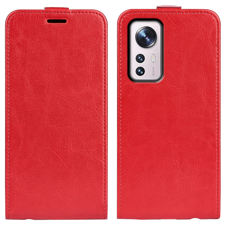 For  Xiaomi 12 Pro R64 Texture Vertical Flip Leather Phone Case
