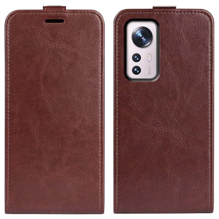 For  Xiaomi 12 Pro R64 Texture Vertical Flip Leather Phone Case