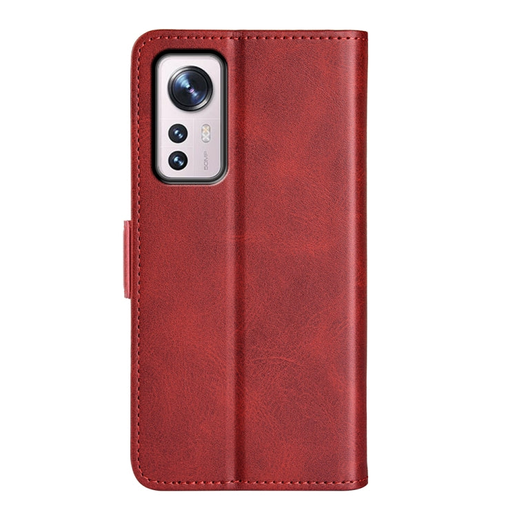 For Xiaomi 12 Pro Dual-side Magnetic Buckle Flip Leather Phone Case