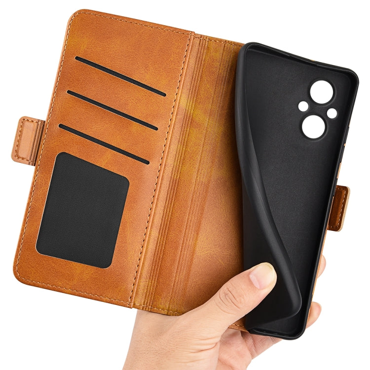 For OPPO A96 5G Dual-side Magnetic Buckle Leather Phone Case