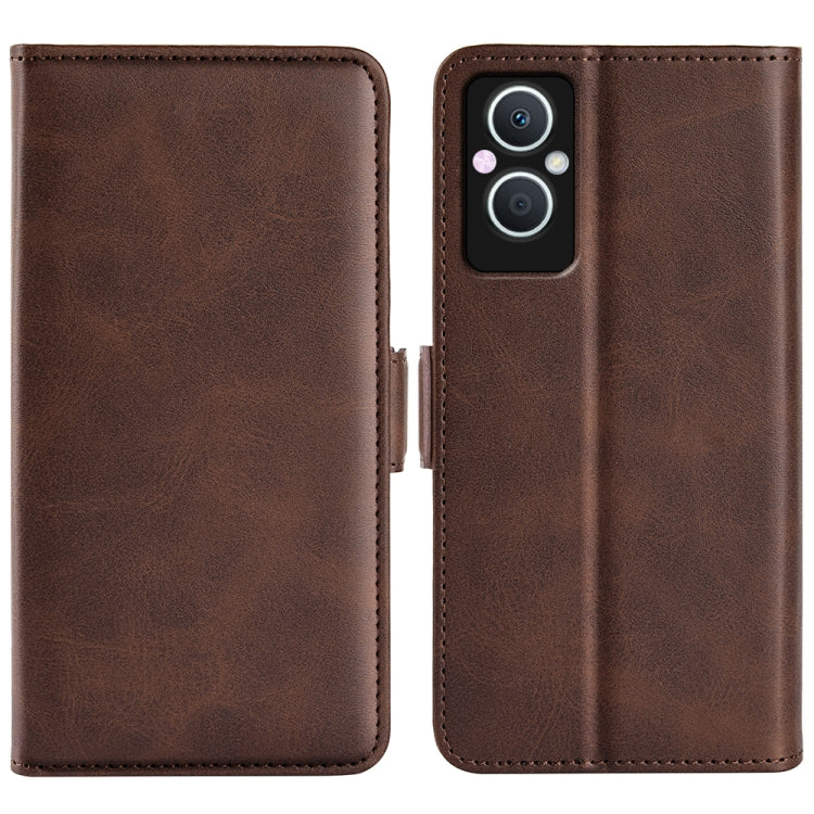 For OPPO A96 5G Dual-side Magnetic Buckle Leather Phone Case