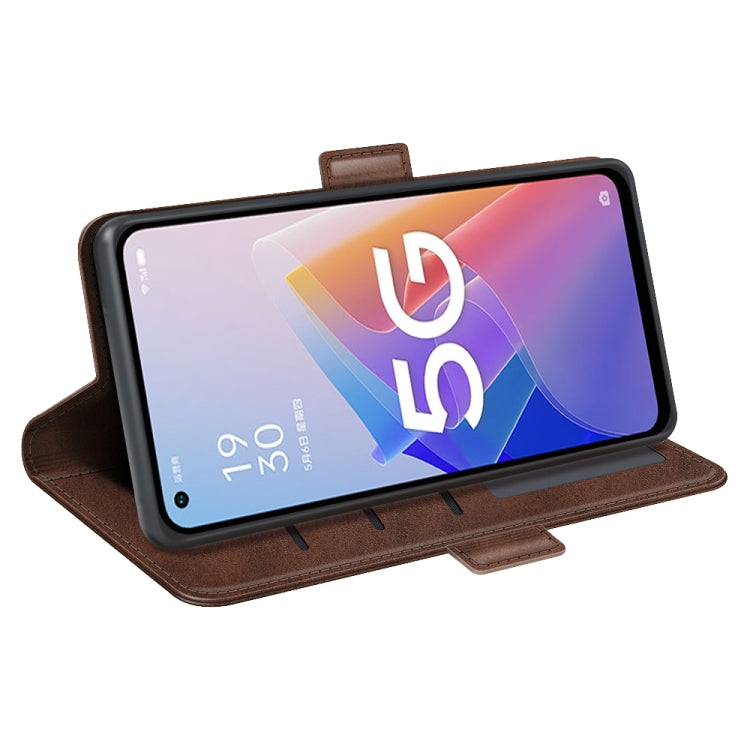 For OPPO A96 5G Dual-side Magnetic Buckle Leather Phone Case