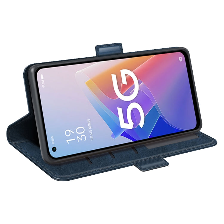 For OPPO A96 5G Dual-side Magnetic Buckle Leather Phone Case