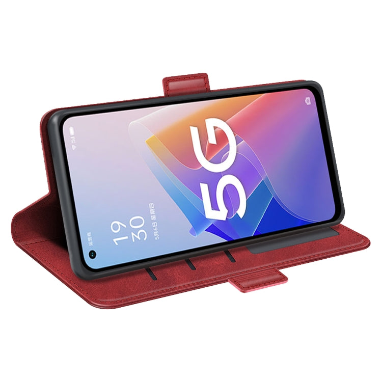 For OPPO A96 5G Dual-side Magnetic Buckle Leather Phone Case