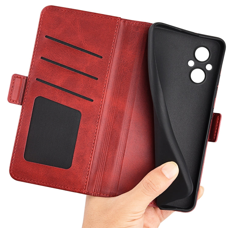 For OPPO A96 5G Dual-side Magnetic Buckle Leather Phone Case