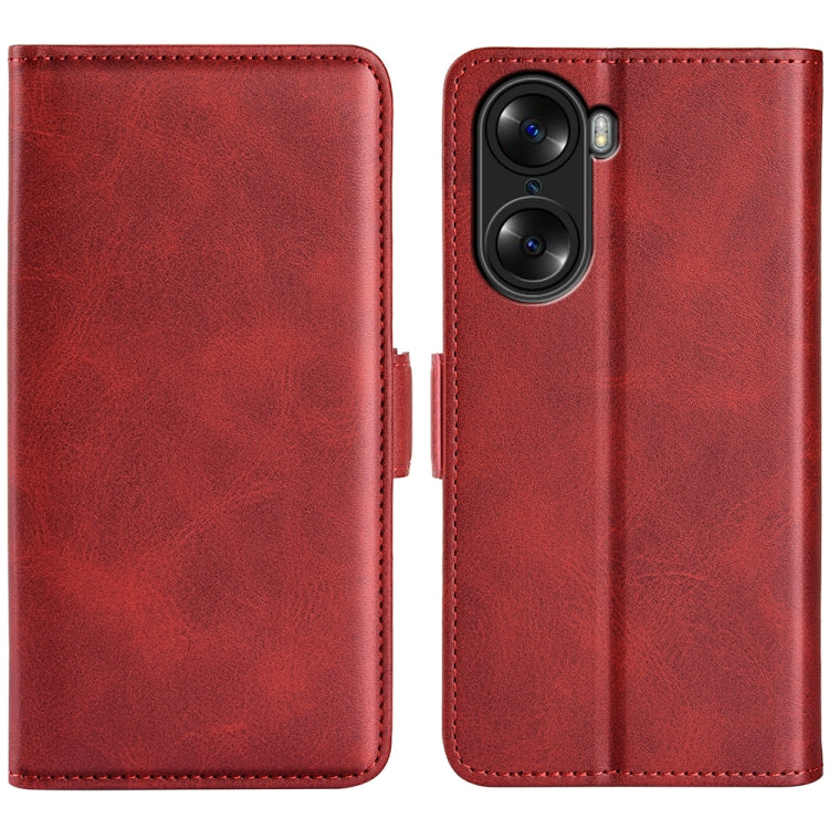 For Honor 60 Dual-side Magnetic Buckle Leather Phone Case