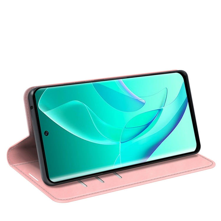 For Honor 60 Retro-skin Magnetic Suction Leather Phone Case