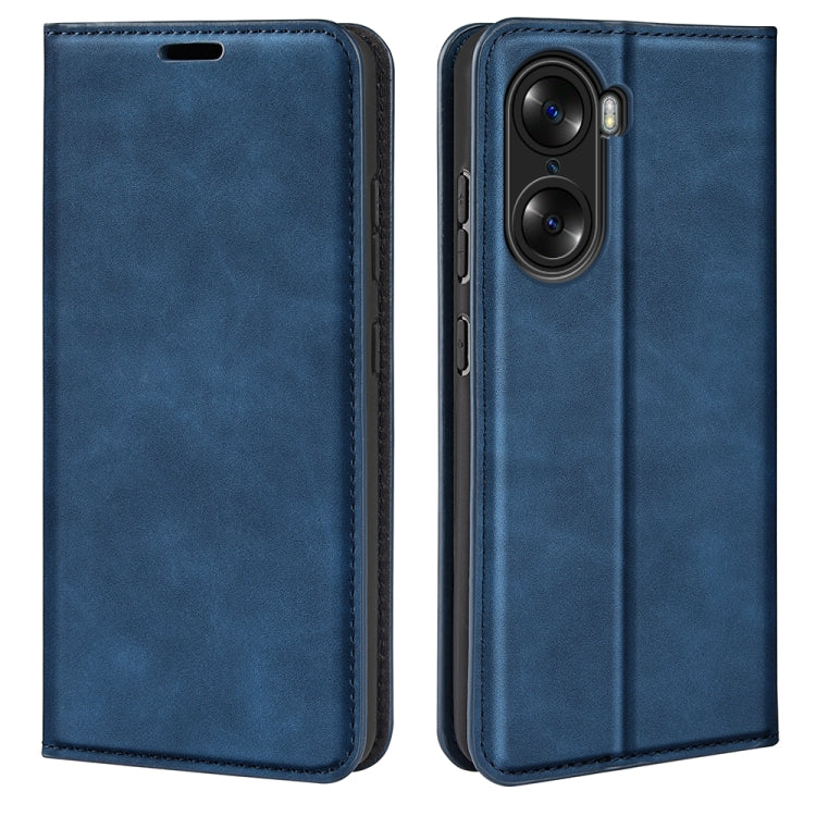 For Honor 60 Pro Retro-skin Magnetic Suction Leather Phone Case