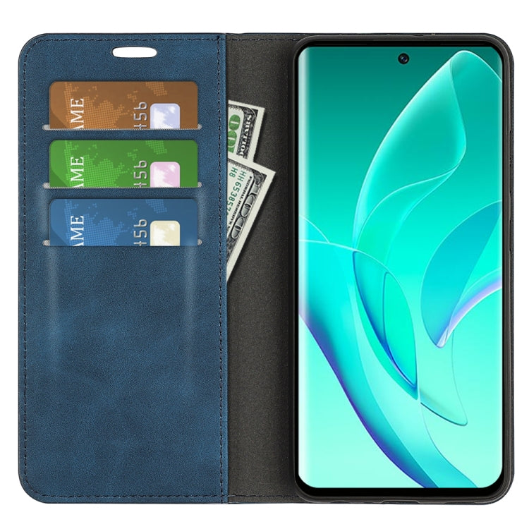 For Honor 60 Pro Retro-skin Magnetic Suction Leather Phone Case