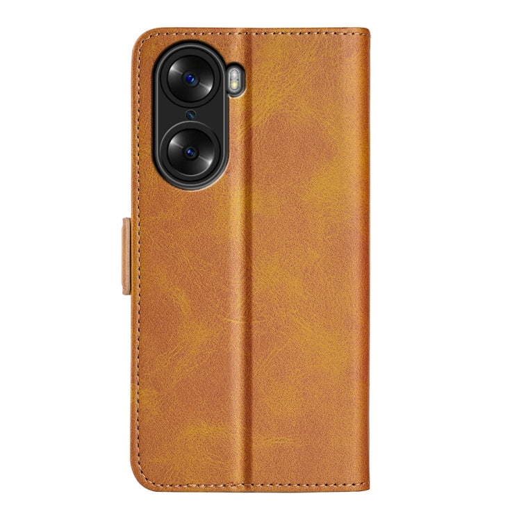 For Honor 60 Pro Dual-side Magnetic Buckle Leather Phone Case