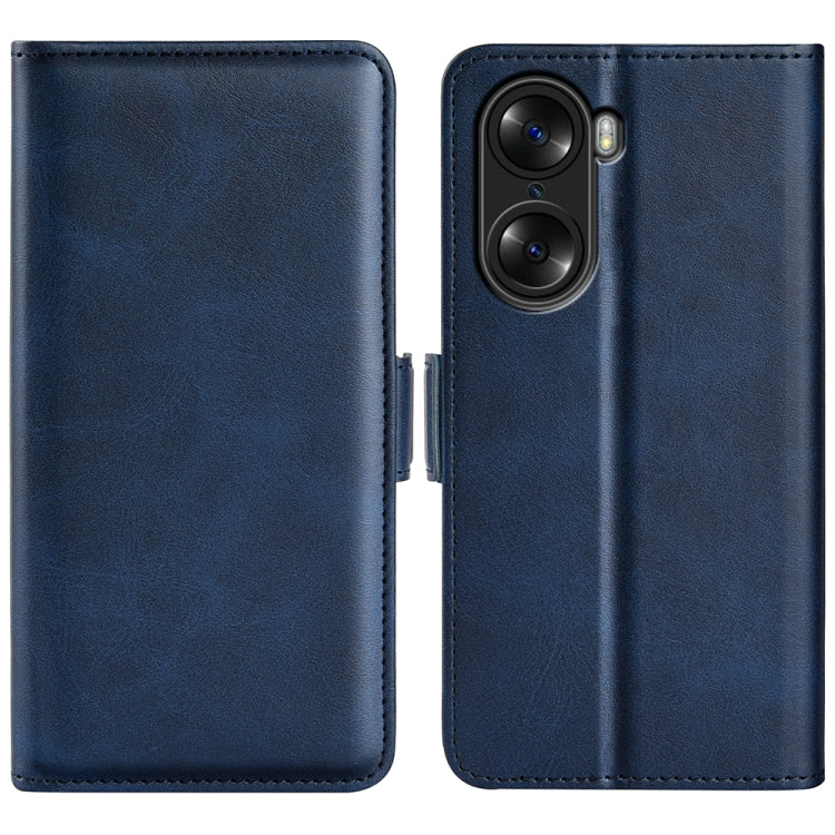 For Honor 60 Pro Dual-side Magnetic Buckle Leather Phone Case