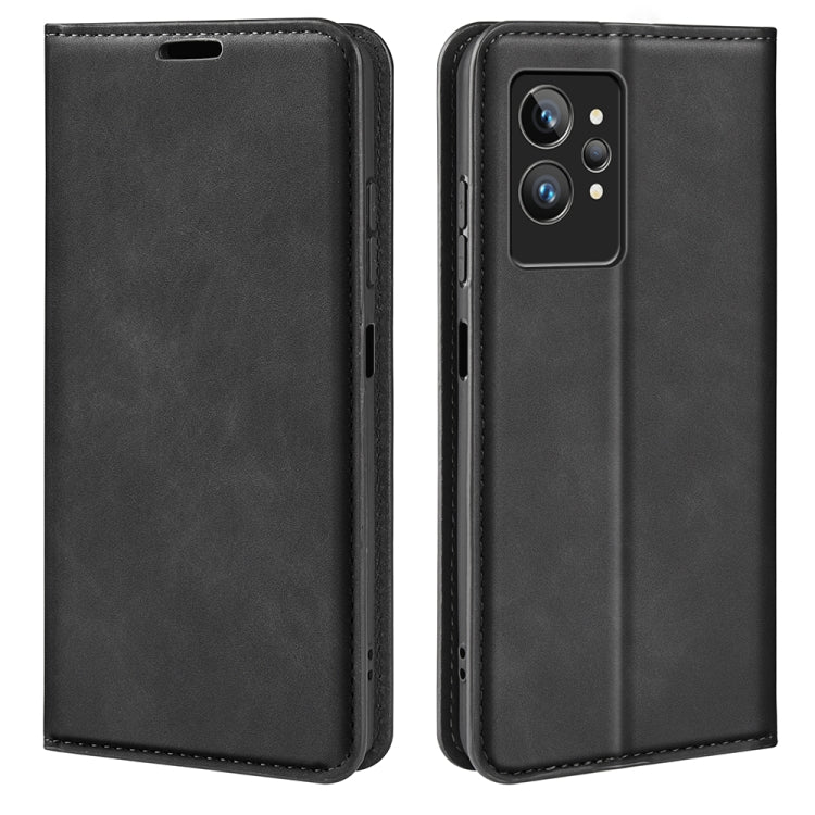 For OPPO Realme GT2 Pro 5G Retro-skin Magnetic Suction Leather Phone Case