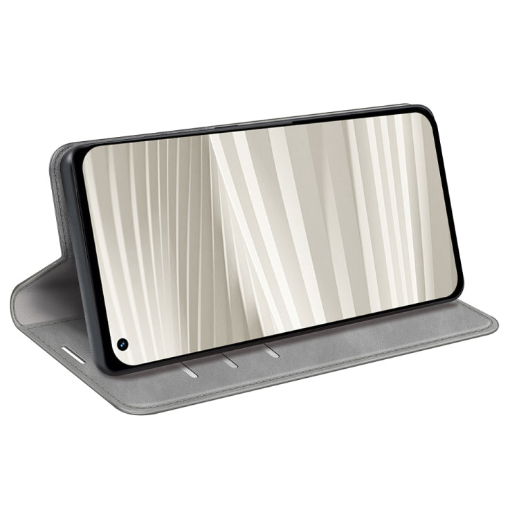 For OPPO Realme GT2 Pro 5G Retro-skin Magnetic Suction Leather Phone Case