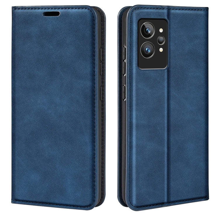 For OPPO Realme GT2 Pro 5G Retro-skin Magnetic Suction Leather Phone Case