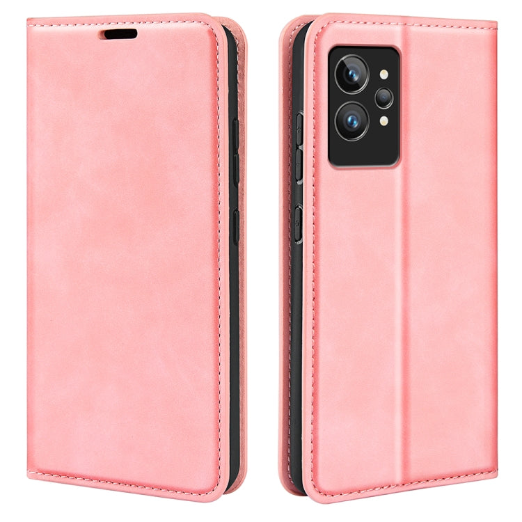 For OPPO Realme GT2 Pro 5G Retro-skin Magnetic Suction Leather Phone Case