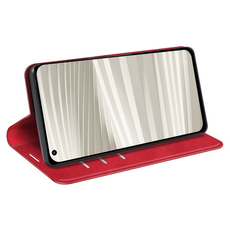 For OPPO Realme GT2 Pro 5G Retro-skin Magnetic Suction Leather Phone Case