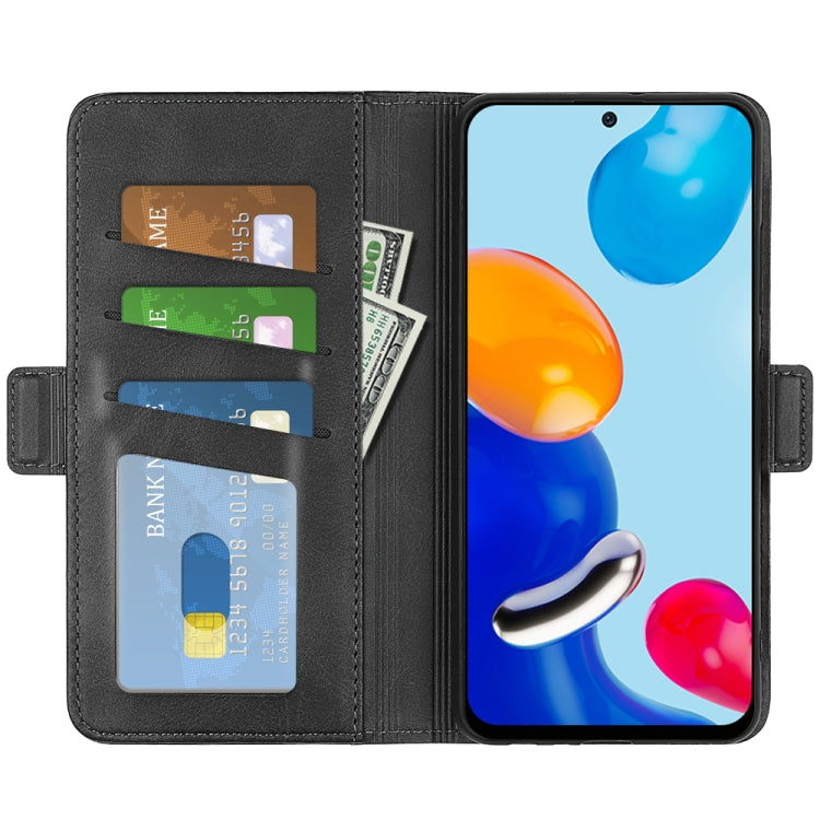 For Xiaomi Redmi Note 11 4G / Note 11S Dual-side Magnetic Buckle Leather Phone Case