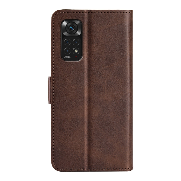 For Xiaomi Redmi Note 11 4G / Note 11S Dual-side Magnetic Buckle Leather Phone Case