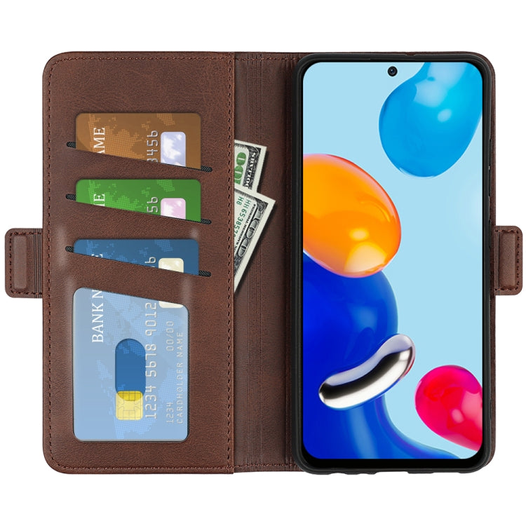 For Xiaomi Redmi Note 11 4G / Note 11S Dual-side Magnetic Buckle Leather Phone Case
