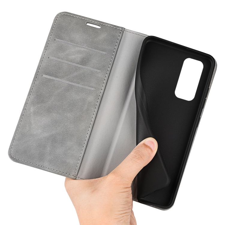 For Xiaomi Redmi Note 11 4G / Note 11S Retro-skin Magnetic Suction Leather Phone Case