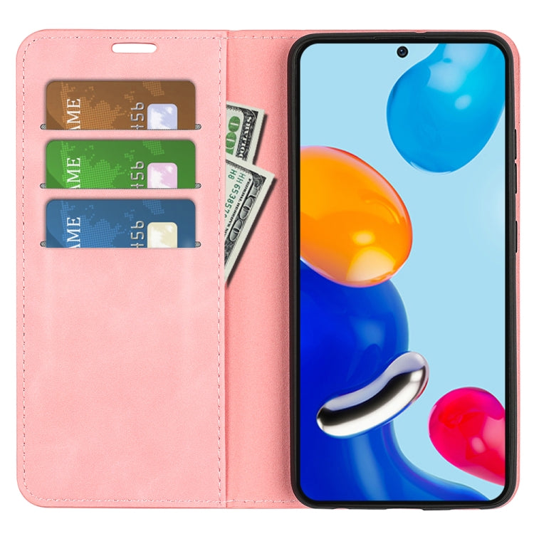 For Xiaomi Redmi Note 11 4G / Note 11S Retro-skin Magnetic Suction Leather Phone Case
