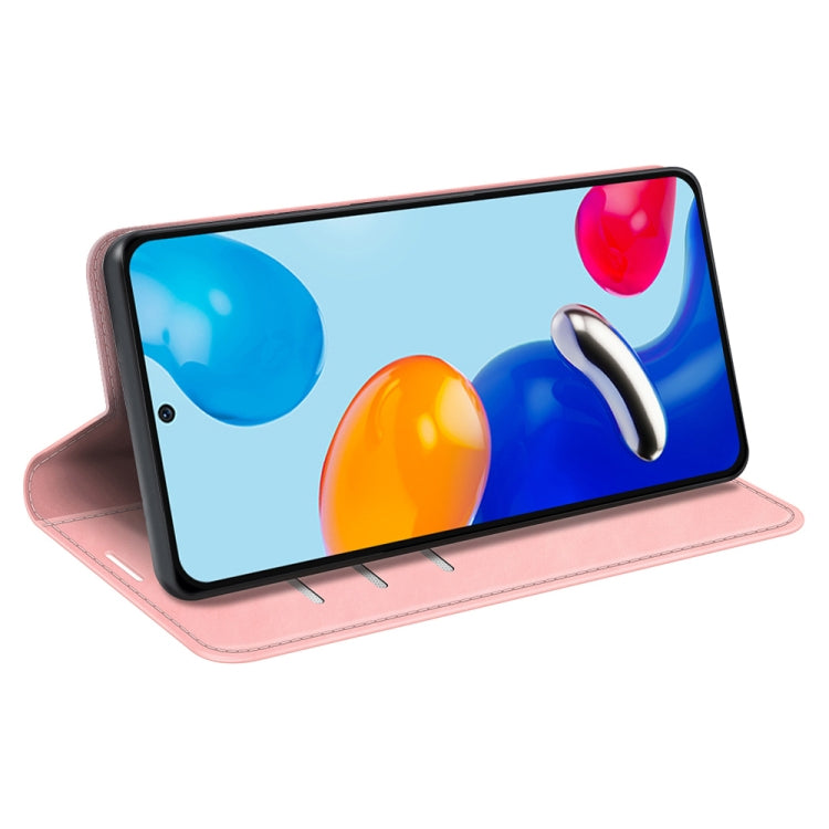 For Xiaomi Redmi Note 11 4G / Note 11S Retro-skin Magnetic Suction Leather Phone Case