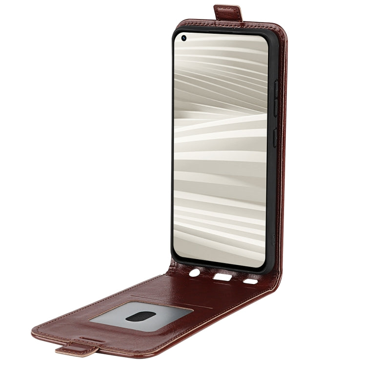 For OPPO Realme GT2 Pro 5G R64 Texture Vertical Flip Leather Phone Case