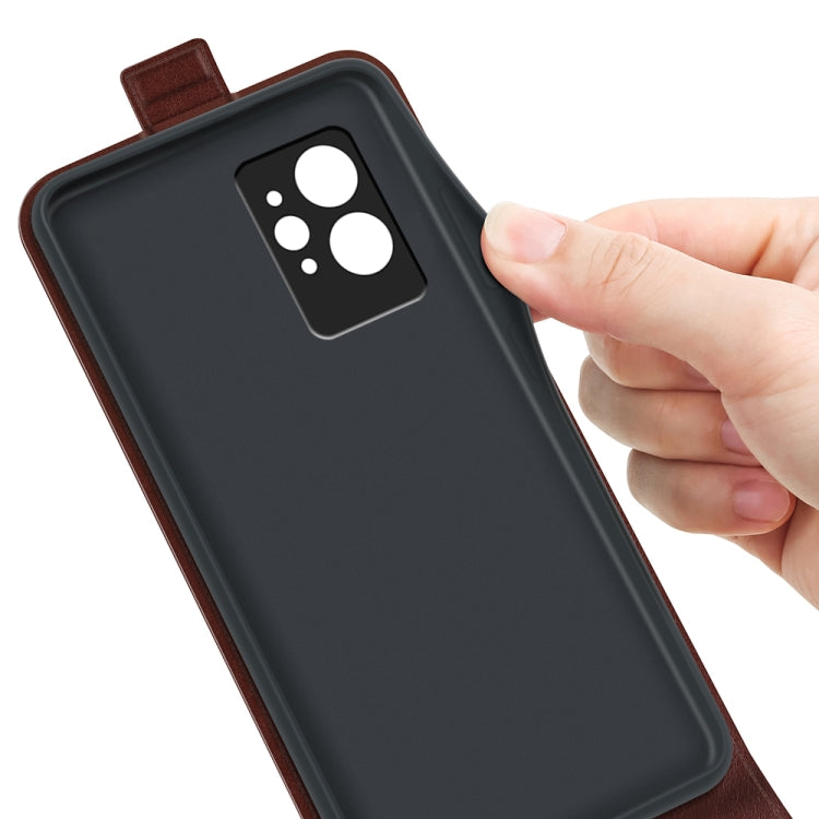 For OPPO Realme GT2 Pro 5G R64 Texture Vertical Flip Leather Phone Case