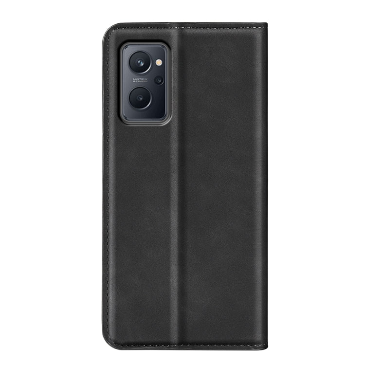 For OPPO Realme 9i Retro-skin Magnetic Suction Leather Phone Case