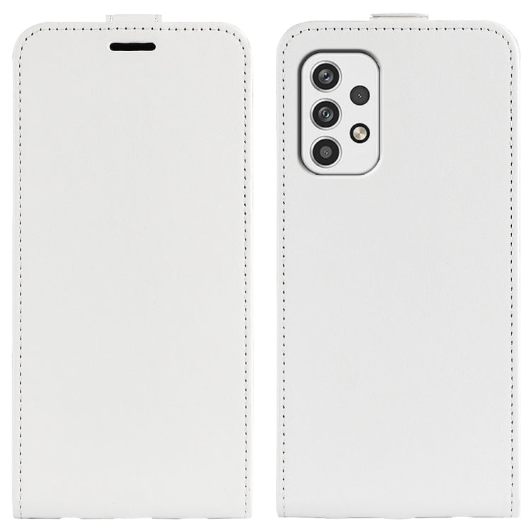 For Samsung Galaxy A23 5G R64 Texture Vertical Flip Leather Phone Case
