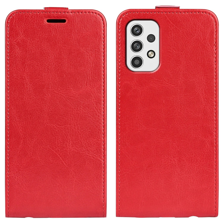 For Samsung Galaxy A23 5G R64 Texture Vertical Flip Leather Phone Case
