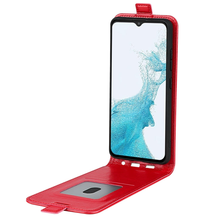 For Samsung Galaxy A23 5G R64 Texture Vertical Flip Leather Phone Case