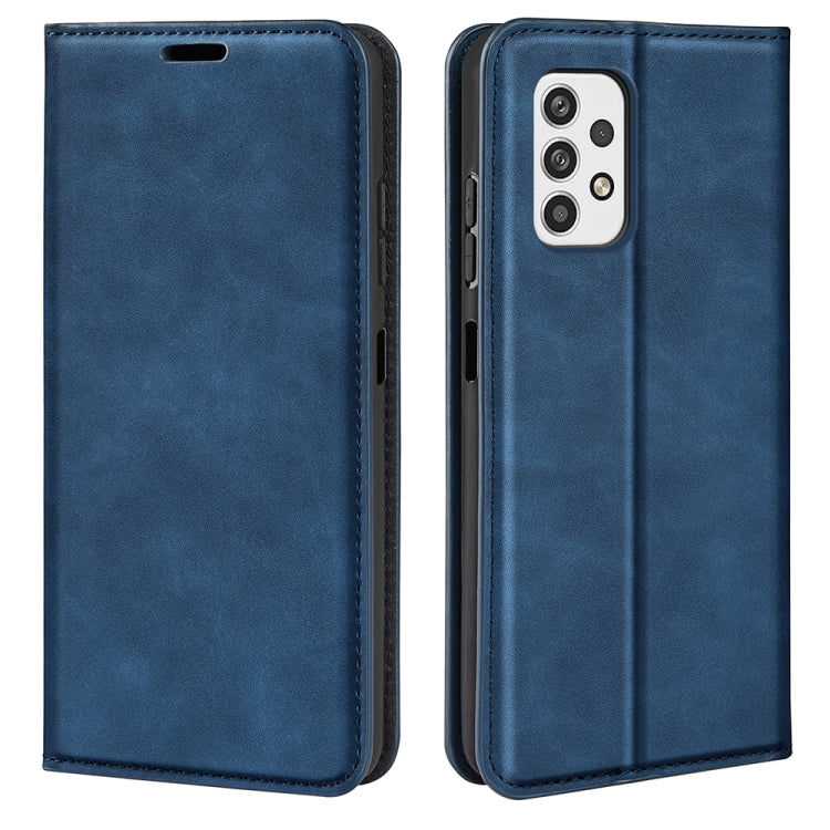 For Samsung Galaxy A23 5G Retro-skin Magnetic Suction Leather Phone Case