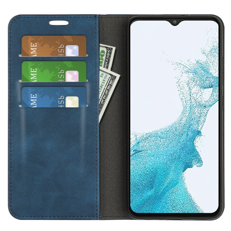 For Samsung Galaxy A23 5G Retro-skin Magnetic Suction Leather Phone Case