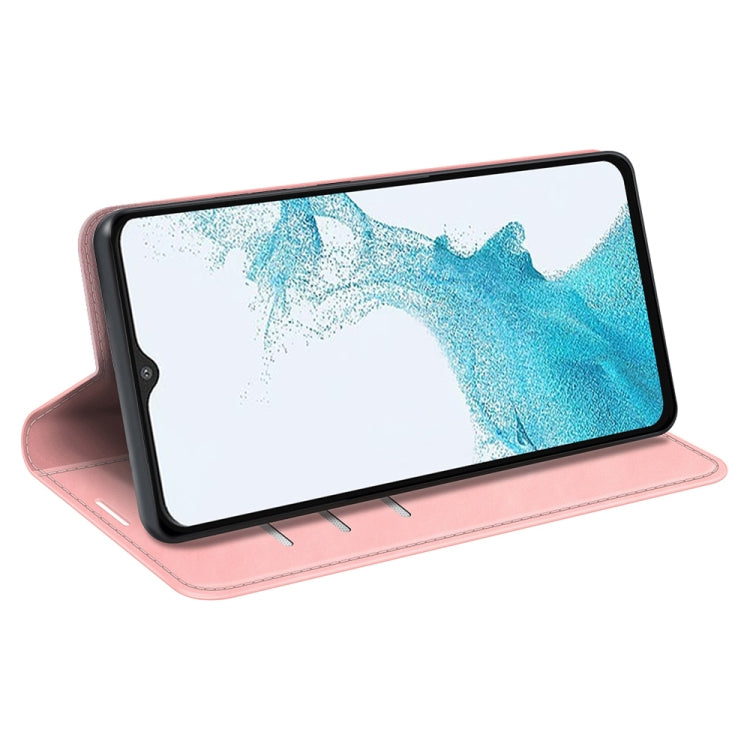 For Samsung Galaxy A23 5G Retro-skin Magnetic Suction Leather Phone Case