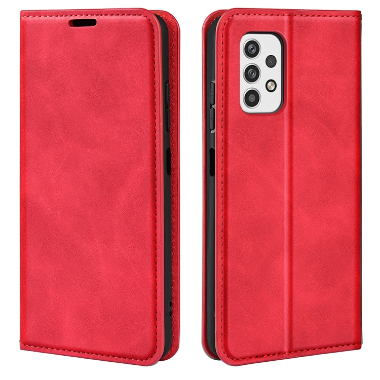For Samsung Galaxy A23 5G Retro-skin Magnetic Suction Leather Phone Case