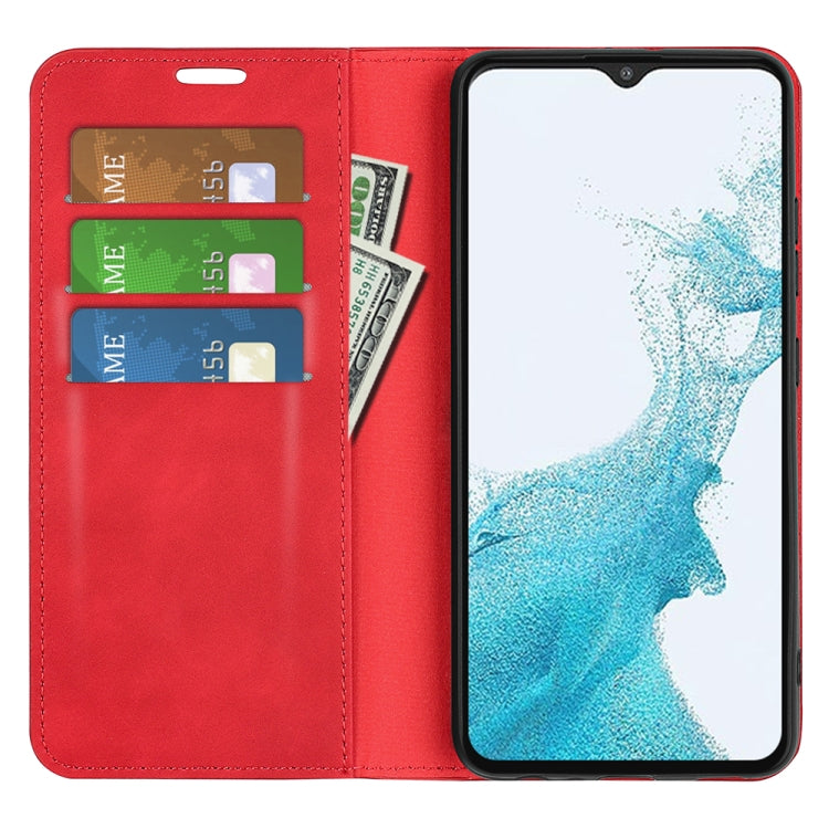 For Samsung Galaxy A23 5G Retro-skin Magnetic Suction Leather Phone Case