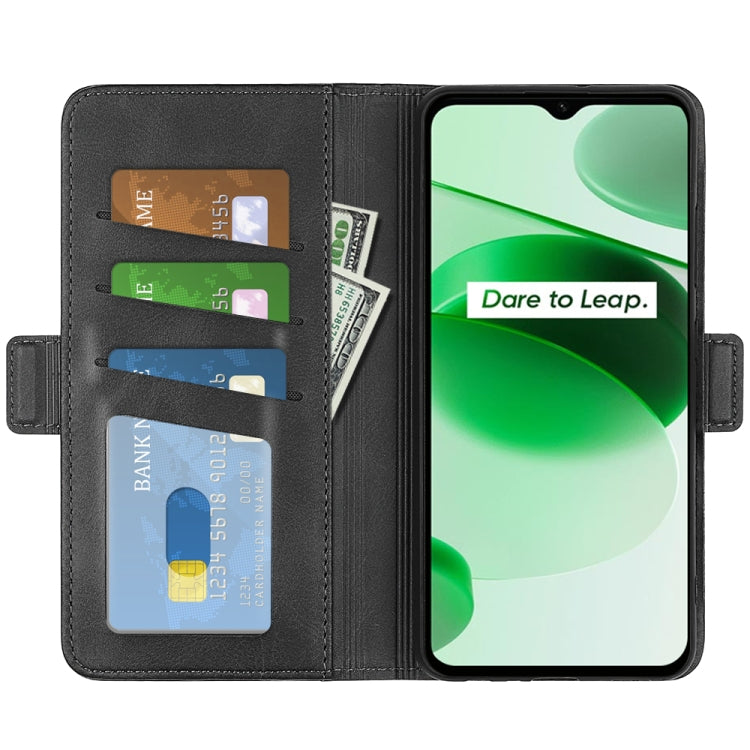 For OPPO Realme C35 Dual-side Magnetic Buckle Leather Phone Case