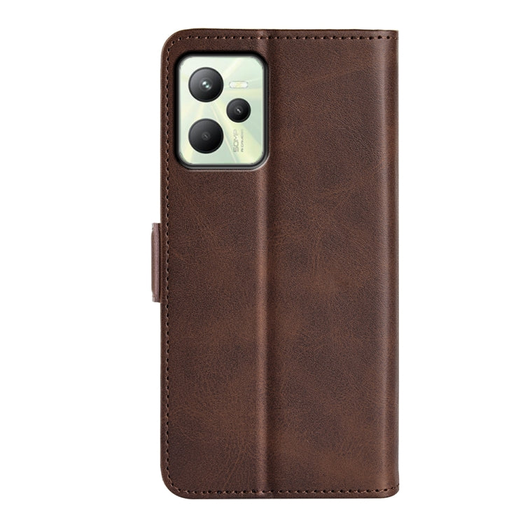 For OPPO Realme C35 Dual-side Magnetic Buckle Leather Phone Case