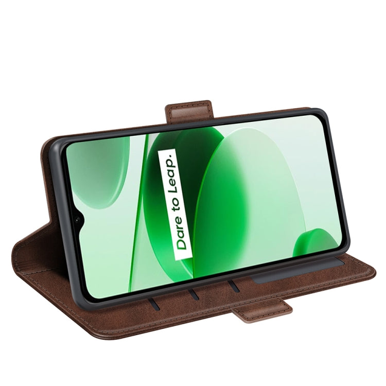 For OPPO Realme C35 Dual-side Magnetic Buckle Leather Phone Case