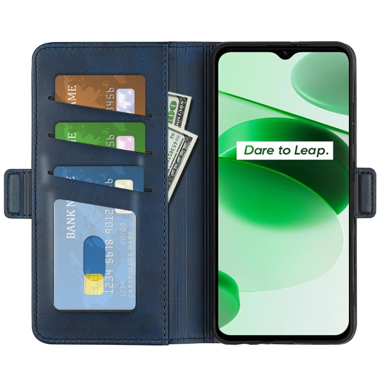 For OPPO Realme C35 Dual-side Magnetic Buckle Leather Phone Case