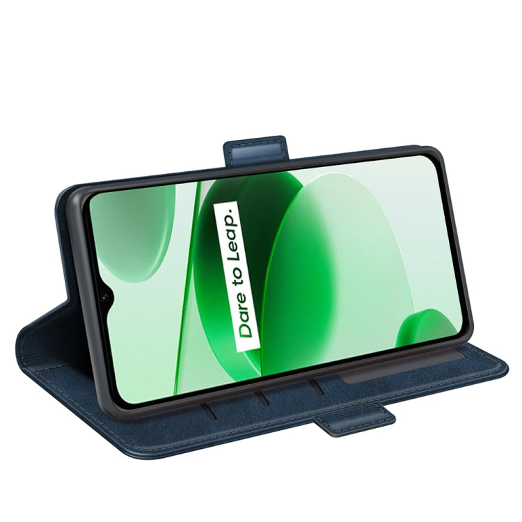 For OPPO Realme C35 Dual-side Magnetic Buckle Leather Phone Case