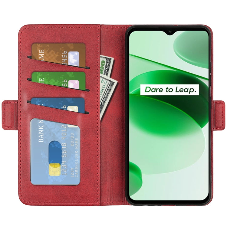 For OPPO Realme C35 Dual-side Magnetic Buckle Leather Phone Case