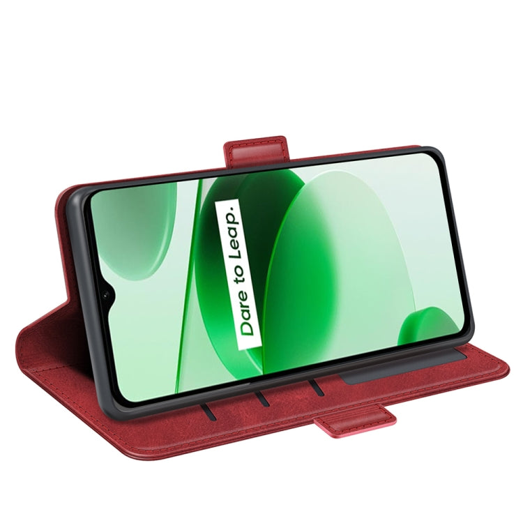 For OPPO Realme C35 Dual-side Magnetic Buckle Leather Phone Case