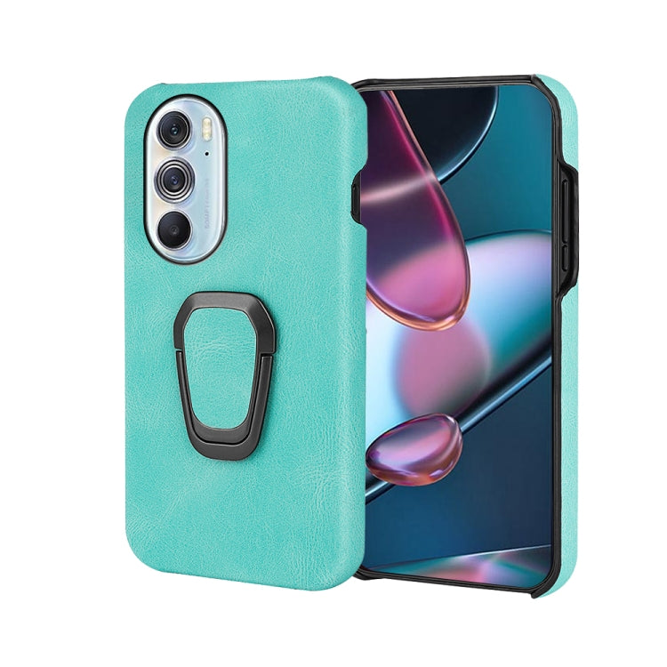 For Motorola Moto Edge X30 Ring Holder PU Phone Case