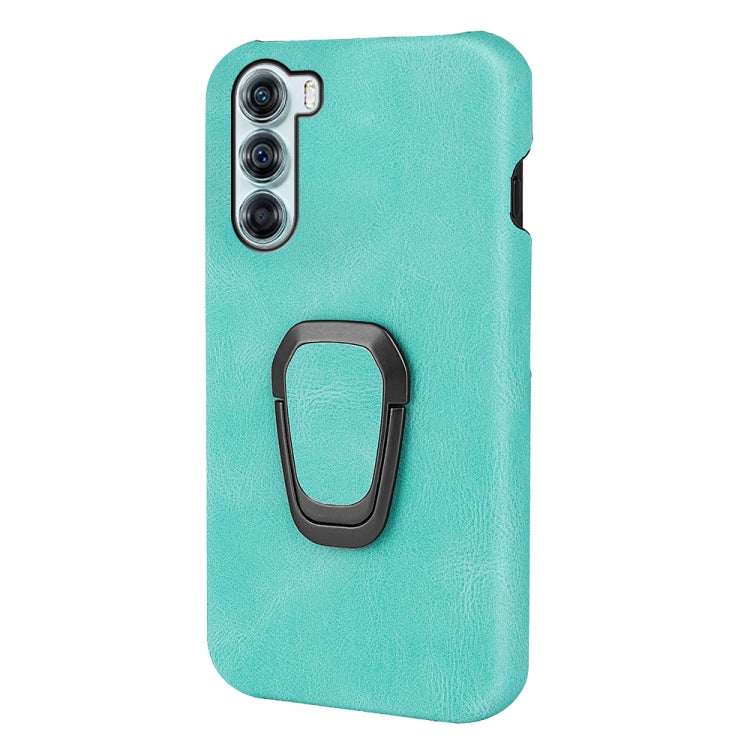 For Motorola Moto Edge S30 Ring Holder PU Phone Case