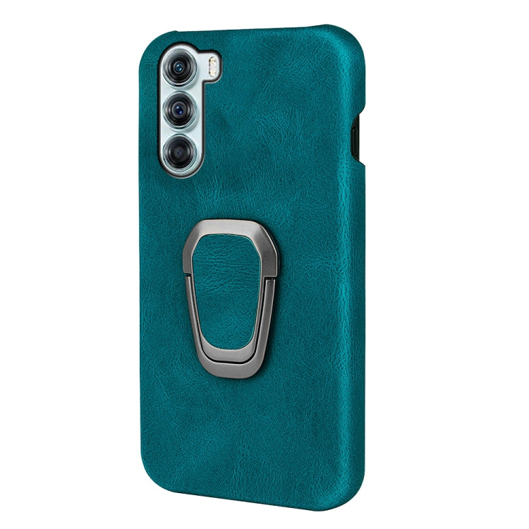 For Motorola Moto Edge S30 Ring Holder PU Phone Case