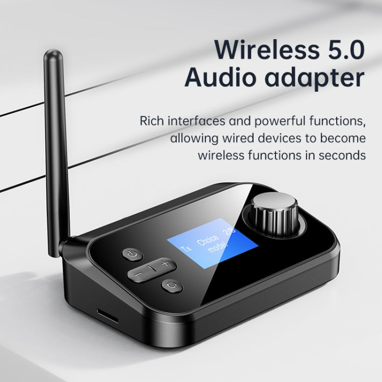BT-C41 Fiber Optic Coaxial Bluetooth 5.0 Audio Receiver & Transmitter with Display